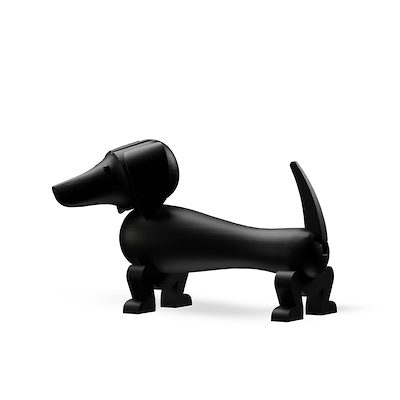 Kay Bojesen mellem Gravhund mørk bejdset eg