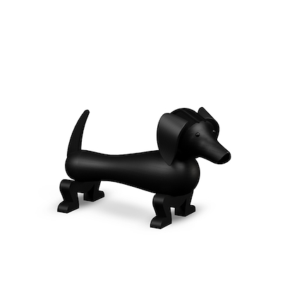 Kay Bojesen mellem Gravhund mørk bejdset eg