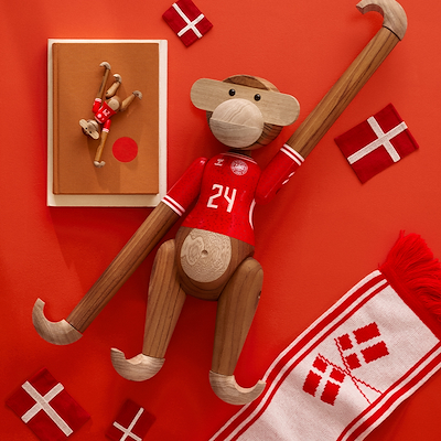 Kay Bojesen X DBU2024 herre lille abe 18,5 cm