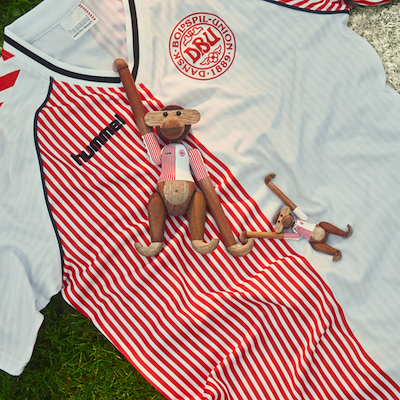 Kay Bojesen abe X DBU retro 86 udebanetrøje lille