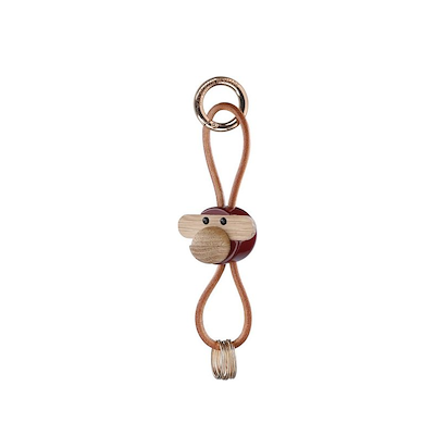 Kay Bojesen Abe nøglering bordeaux H 5 cm