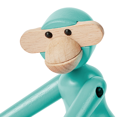 Kay Bojesen mini abe turkis 9,5 cm