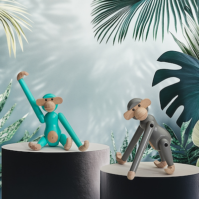 Kay Bojesen mini abe turkis 9,5 cm