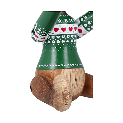 Kay Bojesen mini abe med julesweater 2025 grøn