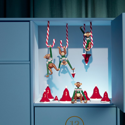 Kay Bojesen mini abe med julesweater 2025 grøn