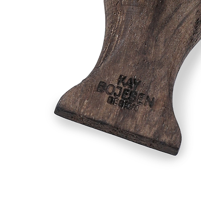 Kay Bojesen Fugle nøglering sølv/sort 4,5 cm