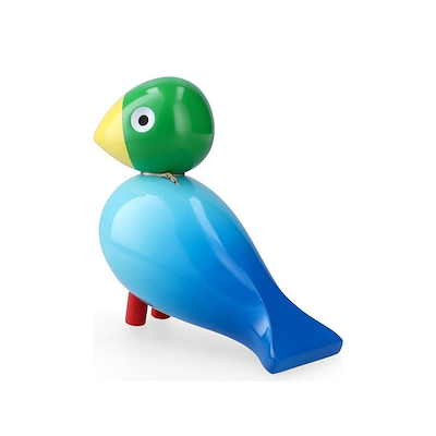 Kay Bojesen Story Bird Styrke Birds fugl blå bøgetræ H 15,5 cm