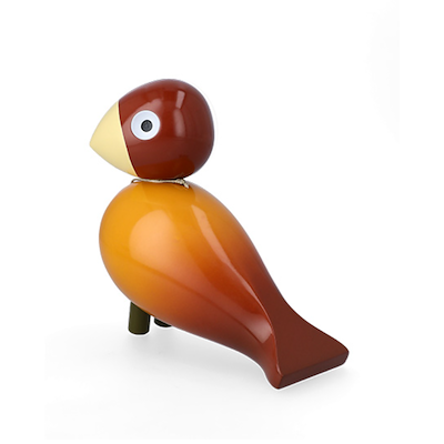Kay Bojesen Story Birds Hygge sangfugl orange H15,5 cm