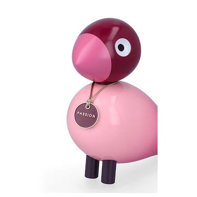 Kay Bojesen Story Birds Passion sangfugl pink H15,5 cm