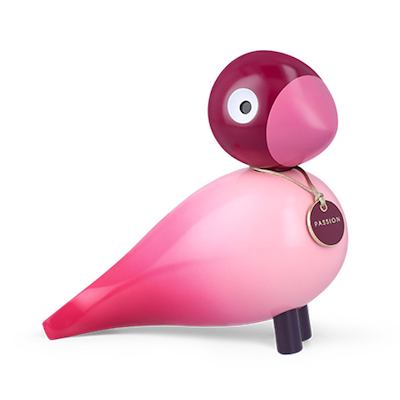 Kay Bojesen Story Birds Passion sangfugl pink H15,5 cm