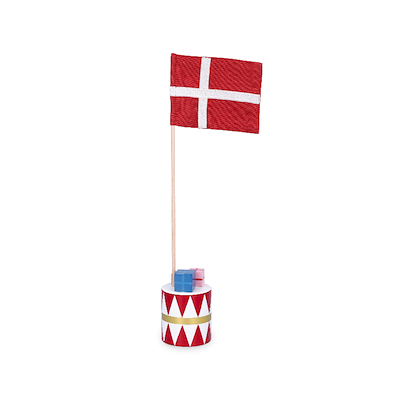 Kay Bojesen bordflag rød H 30 cm