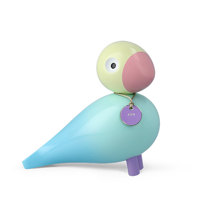 Kay Bojesen Story Birds Glæde sangfugl lyseblå H 15,5 cm