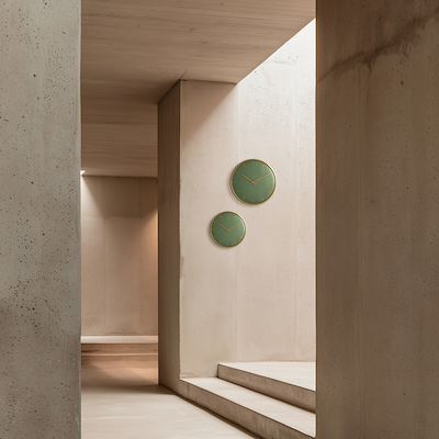 Arne Jacobsen City Hall vægur grøn Ø29 cm