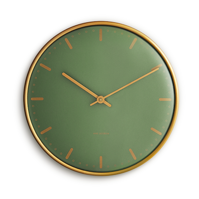 Arne Jacobsen City Hall vægur grøn Ø29 cm