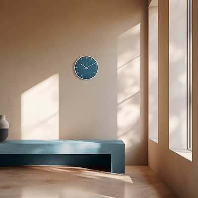 Arne Jacobsen City Hall vægur blå Ø21 cm