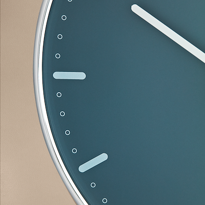 Arne Jacobsen City Hall vægur blå Ø21 cm