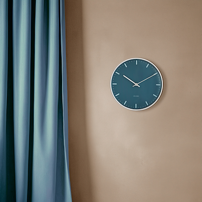 Arne Jacobsen City Hall vægur blå Ø29 cm