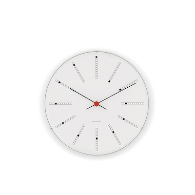 Arne Jacobsen Bankers vægur hvid 16 cm