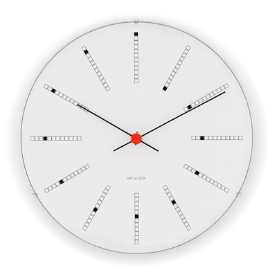 Arne Jacobsen Bankers vægur hvid 48 cm