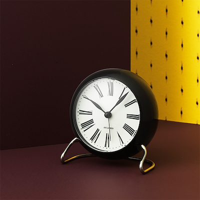 Arne Jacobsen Roman bordur hvid/sort Ø11 cm