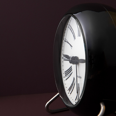 Arne Jacobsen Roman bordur hvid/sort Ø11 cm