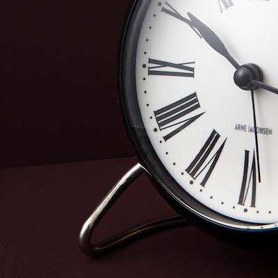 Arne Jacobsen Roman bordur hvid/sort Ø11 cm