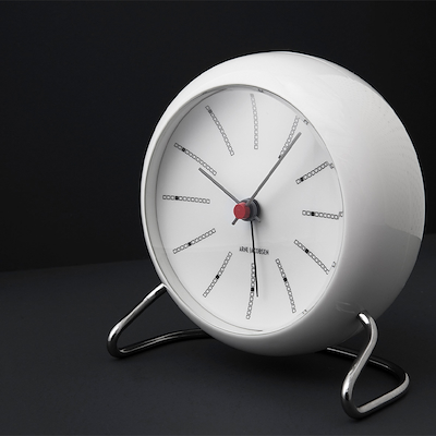 Arne Jacobsen Bankers bordur hvid ø 11 cm
