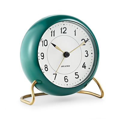 Arne Jacobsen Station bordur grøn/hvid Ø11 cm