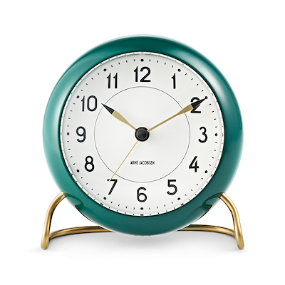 Arne Jacobsen Station bordur grøn/hvid Ø11 cm