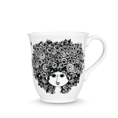 Bjørn Wiinblad Rosalinde krus sort 35 cl