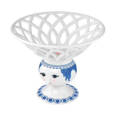 Bjørn Wiinblad Dora frugtskål blå Ø 25 cm