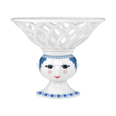 Bjørn Wiinblad Dora frugtskål blå Ø 25 cm