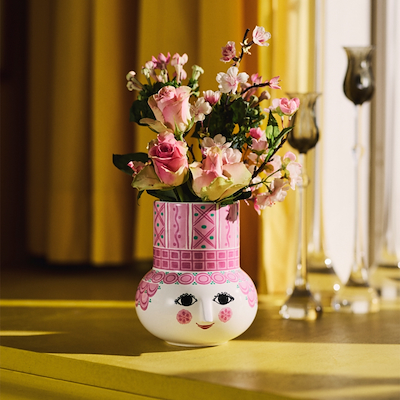 Bjørn Wiinblad Olga vase pink 15 cm