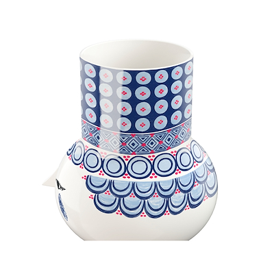 Bjørn Wiinblad Olga vase blå 20 cm