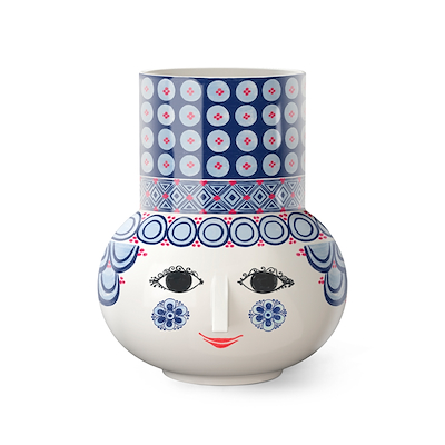 Bjørn Wiinblad Olga vase blå 20 cm