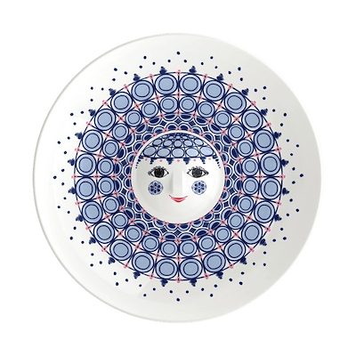 Bjrøn Wiinblad Olga fad blå Ø33 cm