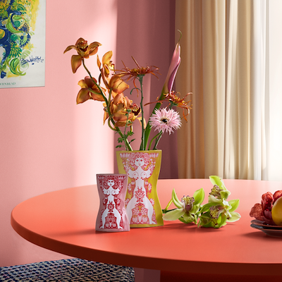 Bjørn Wiinblad Nina vase pink H16,5 cm