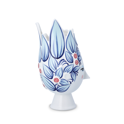 Bjørn Wiinblad Titania vase blå H25 cm