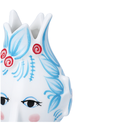 Bjørn Wiinblad Titania lysestage lyseblå H 11,5 cm