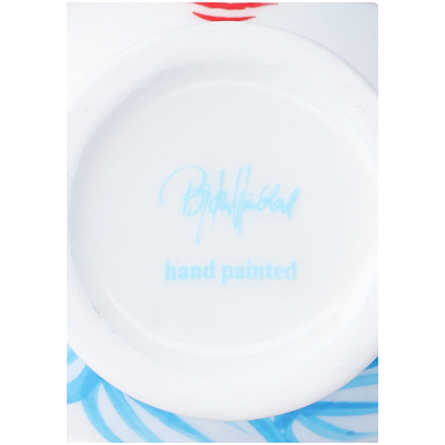 Bjørn Wiinblad Titania lysestage lyseblå H 11,5 cm