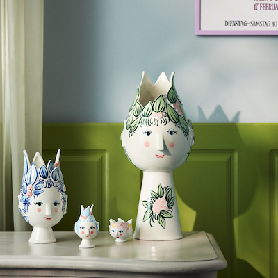 Bjørn Wiinblad Titania fyrfadsstage pink Ø 6,5 cm