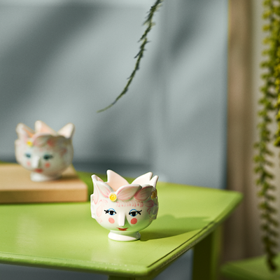 Bjørn Wiinblad Titania fyrfadsstage pink Ø 6,5 cm