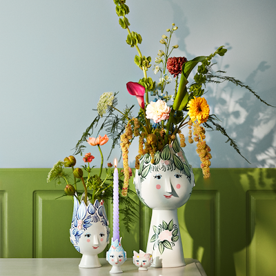 Bjørn Wiinblad Titania fyrfadsstage pink Ø 6,5 cm