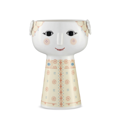 Bjørn Wiinblad Eva vase soft yellow 15 cm