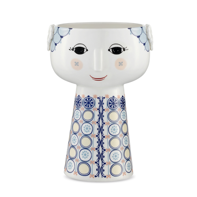 Bjørn Wiinblad Eva vase blå 18,5 cm
