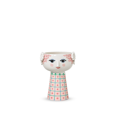Bjørn Wiinblad Eva vase pink 18,5 cm høj