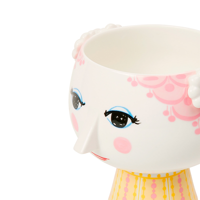 Bjørn Wiinblad Eva urtepotteskjuler rosa 14,5 cm