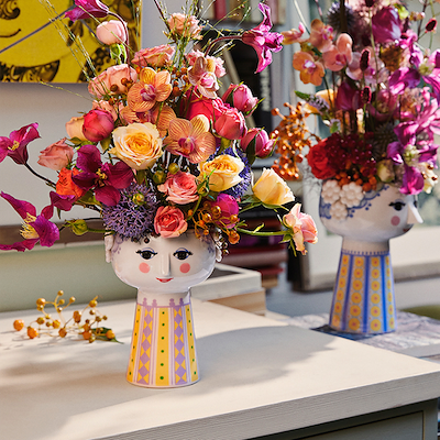 Bjørn Wiinblad Eva vase lavendel 15 cm