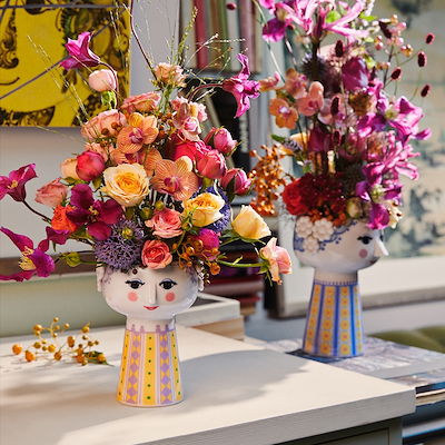 Bjørn Wiinblad Eva vase lavendel 15 cm