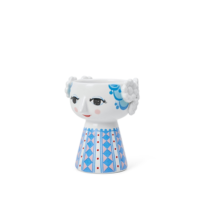 Bjørn Wiinblad Eva lysestage blå 9,5 cm